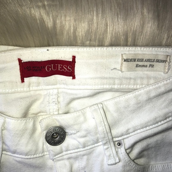 Guess Skinny White Jeans - Picture 4 of 5